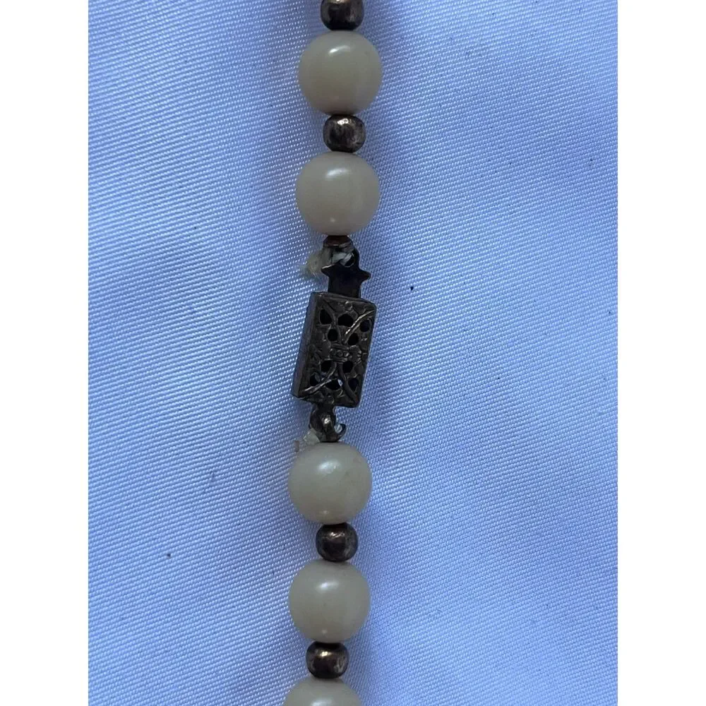Lot of 4 plastic 1970's Vintage Long Necklaces